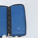 LOUIS VUITTON Damier Graphite Zippy Wallet Vertical Long Wallet LV Auth 169951-17