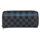LOUIS VUITTON Damier Graphite Zippy Wallet Vertical Long Wallet LV Auth 169951-13