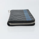 LOUIS VUITTON Damier Graphite Zippy Wallet Vertical Long Wallet LV Auth 169951-3