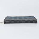 LOUIS VUITTON Damier Graphite Zippy Wallet Vertical Long Wallet LV Auth 169951-6