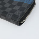 LOUIS VUITTON Damier Graphite Zippy Wallet Vertical Long Wallet LV Auth 169951-7