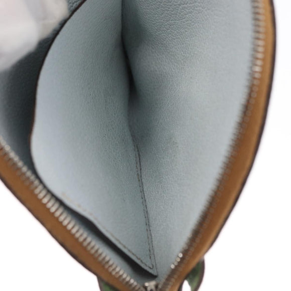 HERMES Paddock Münzbeutel Leder Hellblau Auth 169952