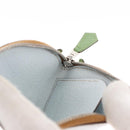 HERMES Paddock Münzbeutel Leder Hellblau Auth 169952-18