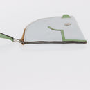 HERMES Paddock Münzbeutel Leder Hellblau Auth 169952-4