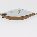 HERMES Paddock Münzbeutel Leder Hellblau Auth 169952-5