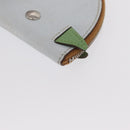 HERMES Paddock Münzbeutel Leder Hellblau Auth 169952-7