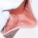 Miu Miu Matelasse Wallet Leather Pink Silver Auth 169953A-10