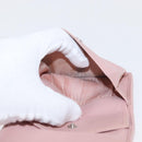 Miu Miu Matelasse Wallet Leather Pink Silver Auth 169953-11