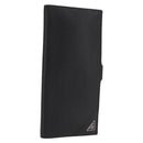 PRADA Long Wallet Leather Black Auth 169955V-1