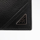 PRADA Long Wallet Leather Black Auth 169955V-8