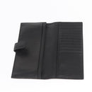 PRADA Long Wallet Leather Black Auth 169955V-9