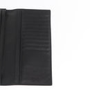 PRADA Long Wallet Leather Black Auth 169955V-17
