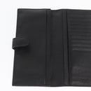 PRADA Long Wallet Leather Black Auth 169955V-18