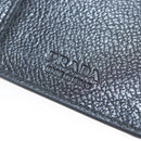PRADA Long Wallet Leather Black Auth 169955V-19