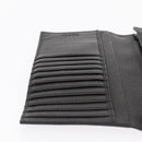 PRADA Long Wallet Leather Black Auth 169955V-22