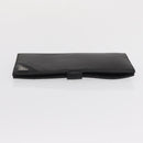 PRADA Long Wallet Leather Black Auth 169955V-3
