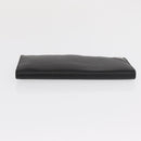 PRADA Long Wallet Leather Black Auth 169955V-4