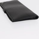 PRADA Long Wallet Leather Black Auth 169955V-5