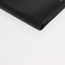 PRADA Long Wallet Leather Black Auth 169955V-7