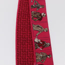 HERMES Twilly Scarf ""A person wearing Hermes"" Silk Pink Auth 169958-4