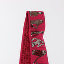 HERMES Twilly Scarf ""A person wearing Hermes"" Silk Pink Auth 169958-6