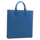 LOUIS VUITTON Epi Sac Plat Hand Bag Blue M52075 LV Auth 169982-1
