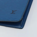 LOUIS VUITTON Epi Sac Plat Hand Bag Blue M52075 LV Auth 169982-9