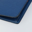 LOUIS VUITTON Epi Sac Plat Hand Bag Blue M52075 LV Auth 169982-15