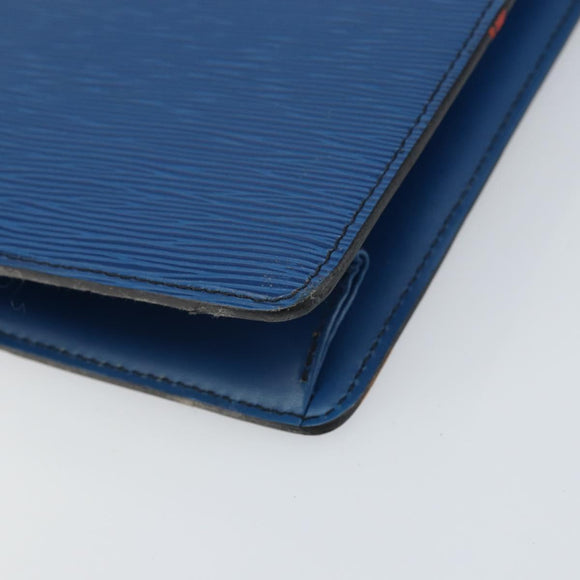 LOUIS VUITTON Epi Sac Plat Hand Bag Blue M52075 LV Auth 169982