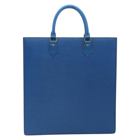LOUIS VUITTON Epi Sac Plat Hand Bag Blue M52075 LV Auth 169982