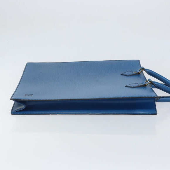 LOUIS VUITTON Epi Sac Plat Hand Bag Blue M52075 LV Auth 169982