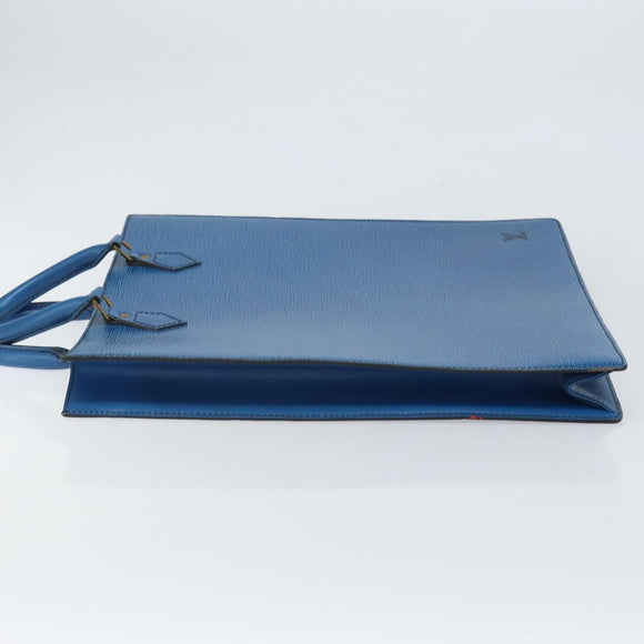 LOUIS VUITTON Epi Sac Plat Hand Bag Blue M52075 LV Auth 169982
