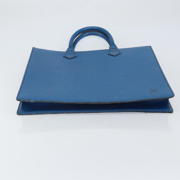 LOUIS VUITTON Epi Sac Plat Hand Bag Blue M52075 LV Auth 169982