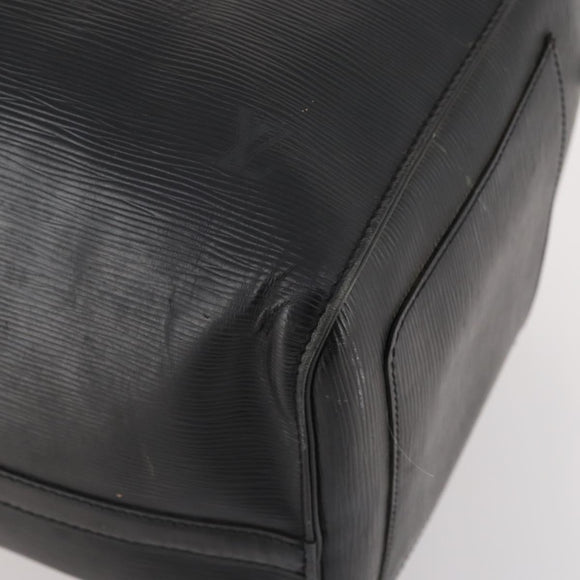 LOUIS VUITTON Epi Keepall 50 Boston Bag Black M42962 LV Auth 169987