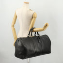 LOUIS VUITTON Epi Keepall 50 Boston Bag Black M42962 LV Auth 169987-23