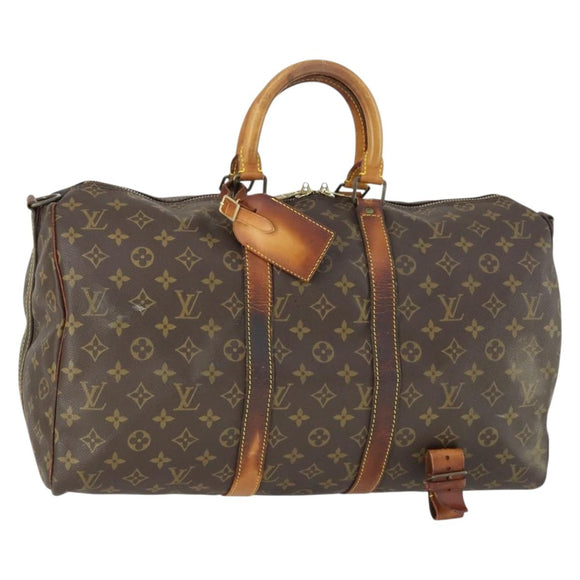 LOUIS VUITTON Monogram Keepall Bandouliere 45 Boston Bag M41418 LV Auth 169997