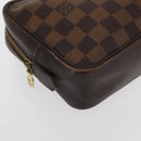 LOUIS VUITTON Damier Ebene Trousse Toilette 25 Clutch Bag N47624 LV Auth 170000A-15