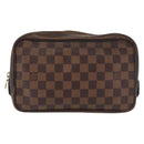 LOUIS VUITTON Damier Ebene Trousse Toilette 25 Clutch Bag N47624 LV Auth 170000A-13