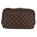 LOUIS VUITTON Damier Ebene Trousse Toilette 25 Clutch Bag N47624 LV Auth 170000A-2