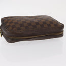 LOUIS VUITTON Damier Ebene Trousse Toilette 25 Clutch Bag N47624 LV Auth 170000A-5