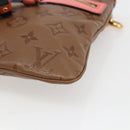 LOUIS VUITTON Monogram Empreinte Flat Bag Brown M40369 LV Auth 170001SAM-14