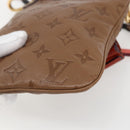 LOUIS VUITTON Monogram Empreinte Flat Bag Brown M40369 LV Auth 170001SAM-16