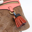 LOUIS VUITTON Monogram Empreinte Flat Bag Brown M40369 LV Auth 170001SAM-18