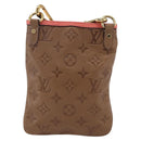 LOUIS VUITTON Monogram Empreinte Flat Bag Brown M40369 LV Auth 170001SAM-2