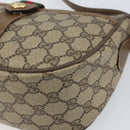 GUCCI GG Supreme Web Sherry Line Bag PVC Beige Gold 89 02 032 Auth 170002-9