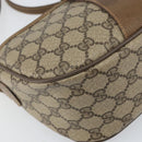 GUCCI GG Supreme Web Sherry Line Bag PVC Beige Gold 89 02 032 Auth 170002-14