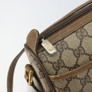 GUCCI GG Supreme Web Sherry Line Bag PVC Beige Gold 89 02 032 Auth 170002-10