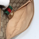 GUCCI GG Supreme Web Sherry Line Bag PVC Beige Gold 89 02 032 Auth 170002-23