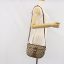 GUCCI GG Supreme Web Sherry Line Bag PVC Beige Gold 89 02 032 Auth 170002-24