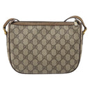 GUCCI GG Supreme Web Sherry Line Bag PVC Beige Gold 89 02 032 Auth 170002-2